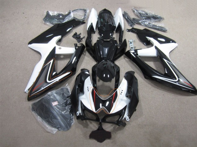 GSXR 600 K8 08-10 - Negro Blanco