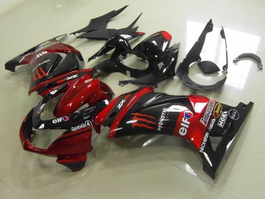 ZX 250R 08-12 - Negro Rojo Monster