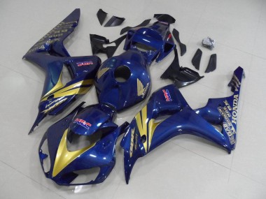 CBR 1000 RR 06-07 - Oscuro Azul con Oro Raya