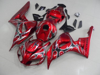 CBR 1000 RR 06-07 - Rojo con Negro Gris Llama