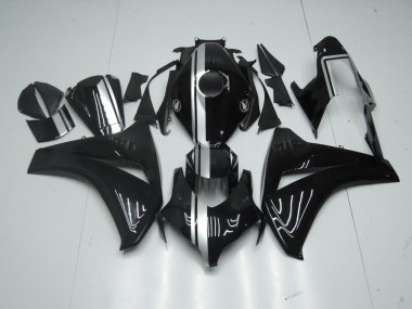 CBR 1000 RR 08-11 - Brillante Negro con Plata Raya