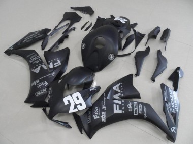 CBR 1000 RR 12-16 - Negro Mate Gris Calcomanías 29