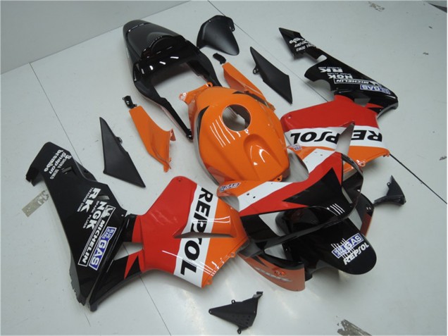CBR 600 RR 03-04 - Naranja Rojo Negro Repsol