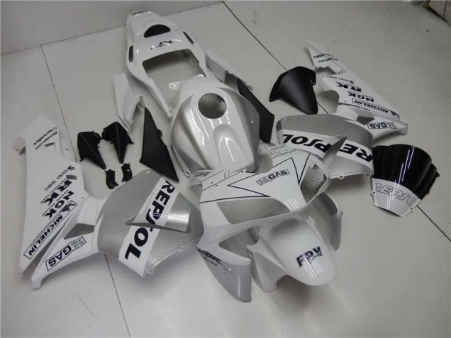 CBR 600 RR 03-04 - Plata Blanco Negro Repsol