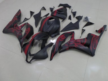 CBR 600 RR 07-08 - Negro Mate Rojo Cráneo con Raya