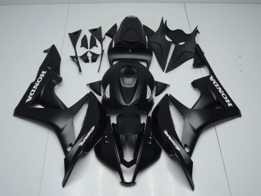 CBR 600 RR 07-08 - Negro Mate con Blanco Pegatinas