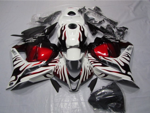 CBR 600 RR 09-12 - Blanco Negro Rojo Llama CBR 600 RR 09-12 - Blanco Negro Rojo Llama