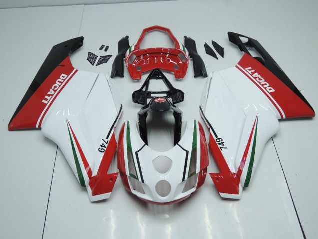 Ducati 749 999 03-04 - Blanco Rojo con Cola Open