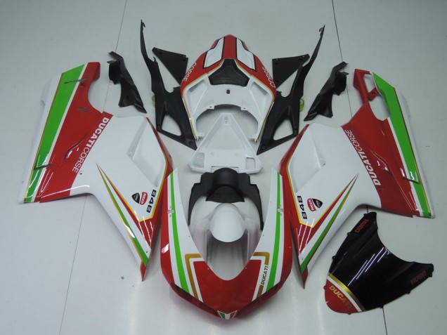 Ducati 848 1098 1198 07-14 - Rojo Blanco & Verde Ducati 848 1098 1198 07-14 - Rojo Blanco & Verde