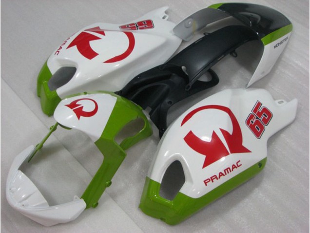 Ducati Monster 696 08-12 - Blanco Rojo PRAMAC 65 Ducati Monster 696 08-12 - Blanco Rojo PRAMAC 65