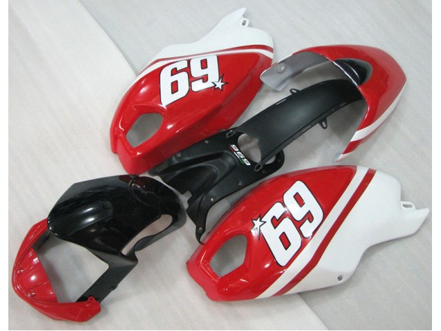 Ducati Monster 696 08-12 - Negro Rojo Blanco 69 Ducati Monster 696 08-12 - Negro Rojo Blanco 69