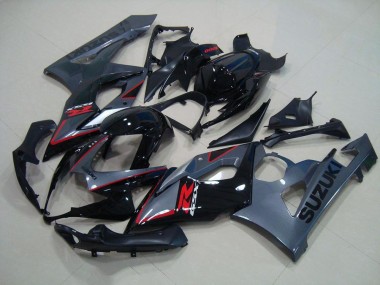 GSXR 1000 K5 05-06 - Negro Rojo Calcomanías
