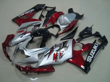 GSXR 1000 K5 05-06 - Plata Rojo