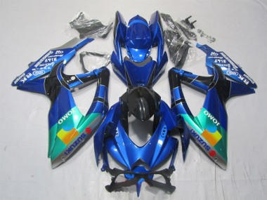 GSXR 1000 K7 07-08 - Azul Negro Verde Jomo