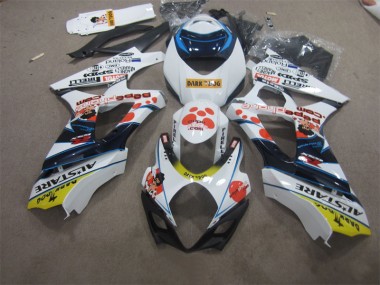 GSXR 1000 K7 07-08 - Blanco Azul Oscuro Dog