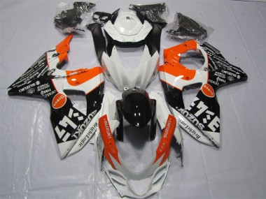 GSXR 1000 K9 09-16 - Blanco Negro Naranja Brillante Logic