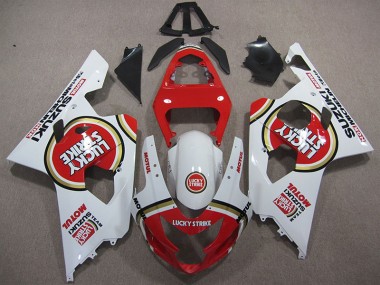 GSXR 600 K4 04-05 - Rojo Blanco Lucky Strike Motul