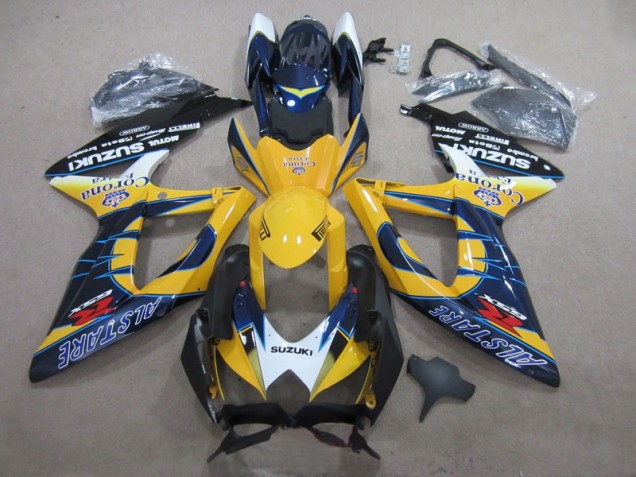 GSXR 600 K8 08-10 - Azul Amarillo Corona Extra GSXR 600 K8 08-10 - Azul Amarillo Corona Extra