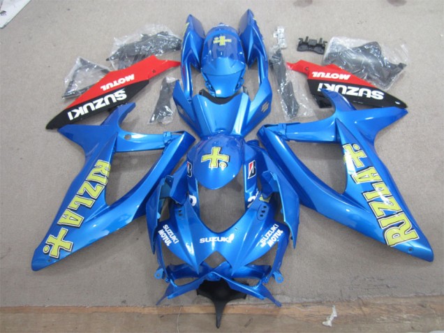 GSXR 600 K8 08-10 - Azul Amarillo Rizla Blanco Motul GSXR 600 K8 08-10 - Azul Amarillo Rizla Blanco Motul
