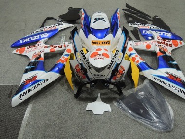 GSXR 600 K8 08-10 - Blanco Azul Oscuro Dog