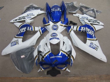 GSXR 600 K8 08-10 - Blanco Lucky Strike Azul Motul