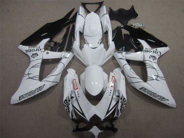 GSXR 600 K8 08-10 - Blanco Negro Corona Extra Motul