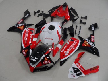 R1 07-08 - Rojo Negro Pegatinas