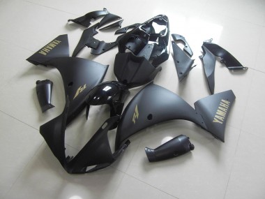 R1 09-11 - Negro Mate Oro Pegatinas
