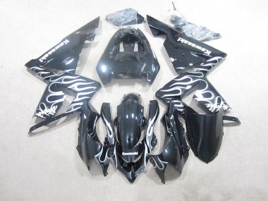 ZX10R 03-05 - Negro Blanco Llama