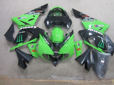 ZX10R 03-05 - Negro Verde 3M Monster