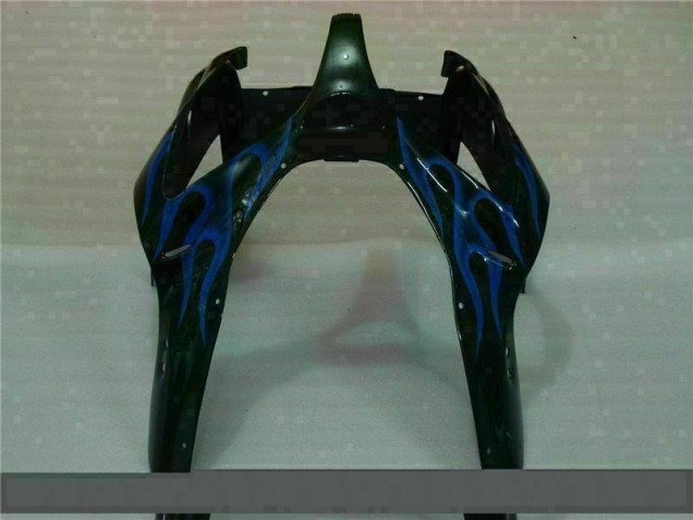 ZX6R 00-02 - Negro con Azul Llama