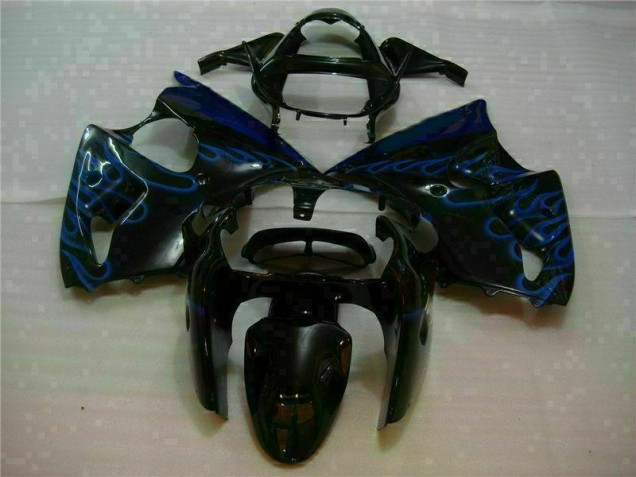 ZX6R 00-02 - Negro con Azul Llama