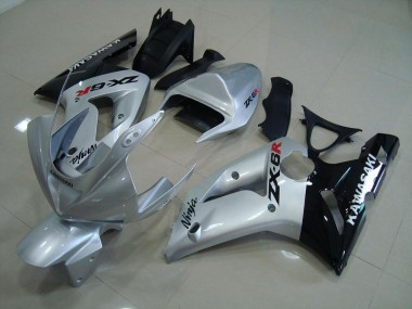 ZX6R 03-04 - Plata Negro