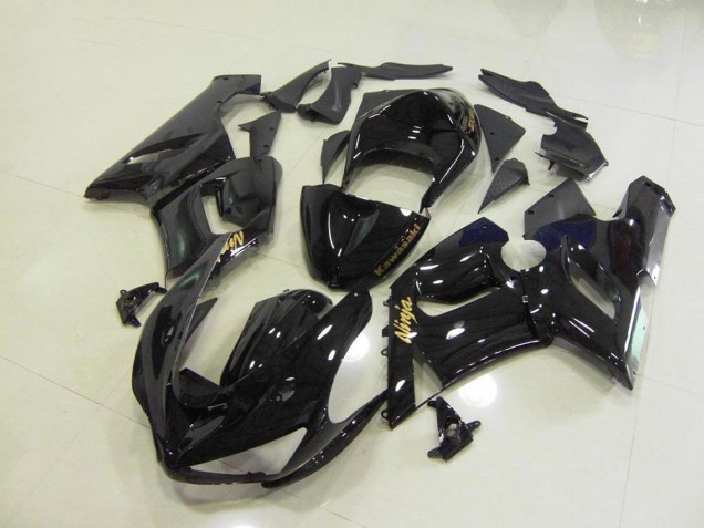 ZX6R 05-06 - Brillante Negro Oro Calcomanías ZX6R 05-06 - Brillante Negro Oro Calcomanías