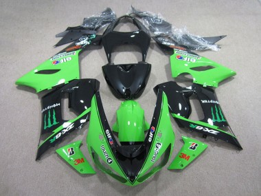 ZX6R 05-06 - Negro Verde 3M Touch4 Monster