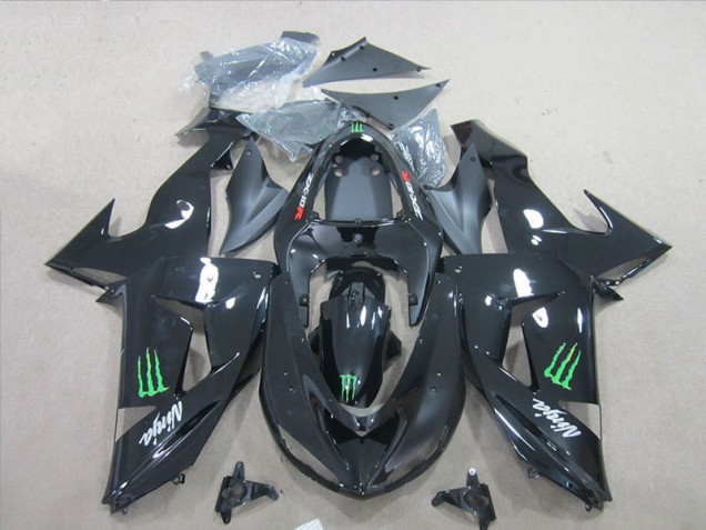 ZX6R 07-08 - Negro Ninja Verde Monster