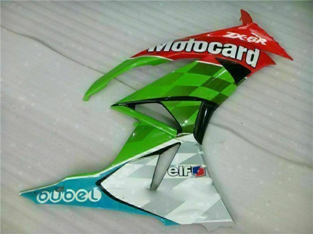ZX6R 09-12 - Rojo Verde Motocard ZX6R 09-12 - Rojo Verde Motocard