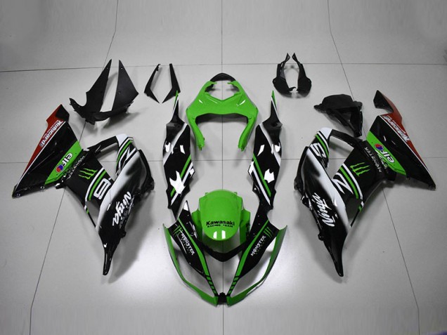 ZX6R 13-18 - Verde Negro Blanco ZX6R 13-18 - Verde Negro Blanco