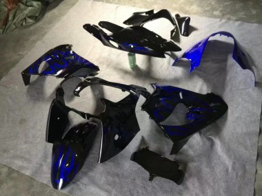 ZX9R 00-01 - Brillante Negro Azul Llama