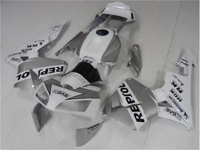 CBR 600 RR 03-04 - Plata Blanco Negro Repsol
