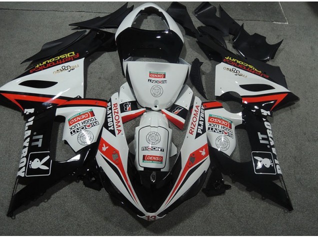 ZX6R 05-06 - Blanco Negro Rizoma Playboy ZX6R 05-06 - Blanco Negro Rizoma Playboy