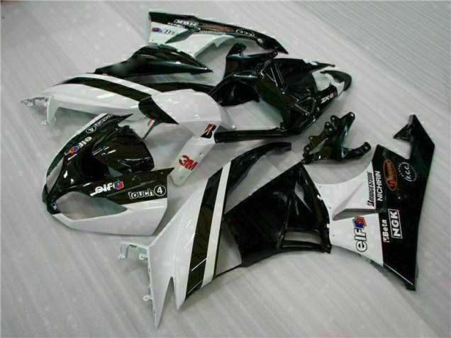 ZX6R 09-12 - Negro Blanco 3M Touch4 ZX6R 09-12 - Negro Blanco 3M Touch4