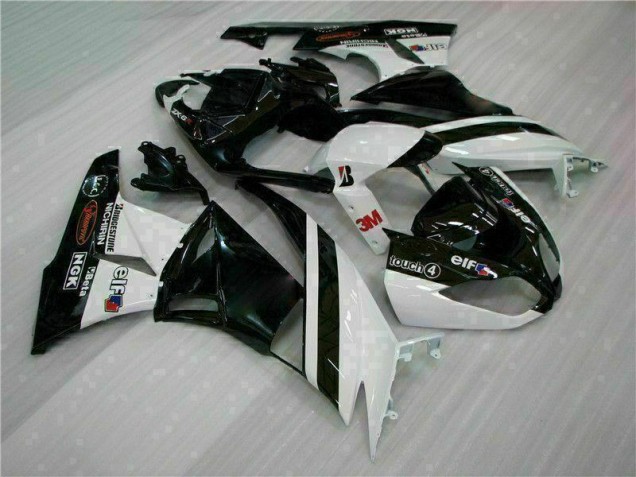 ZX6R 09-12 - Negro Blanco 3M Touch4 ZX6R 09-12 - Negro Blanco 3M Touch4