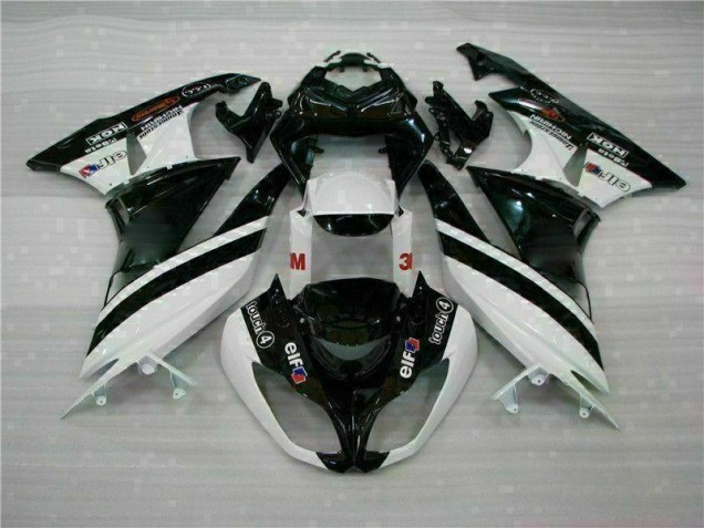 ZX6R 09-12 - Negro Blanco 3M Touch4 ZX6R 09-12 - Negro Blanco 3M Touch4