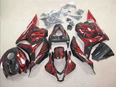 CBR 600 RR 09-12 - Negro Rojo Llama