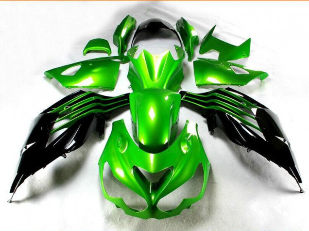ZX14R ZZR 1400 12-21 - Negro Verde ZX14R ZZR 1400 12-21 - Negro Verde