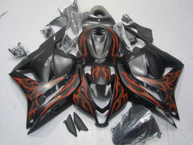 CBR 600 RR 09-12 - Negro Rojo Llama