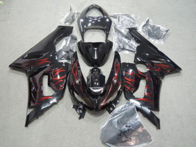 ZX6R 05-06 - Negro Rojo Llama ZX6R 05-06 - Negro Rojo Llama