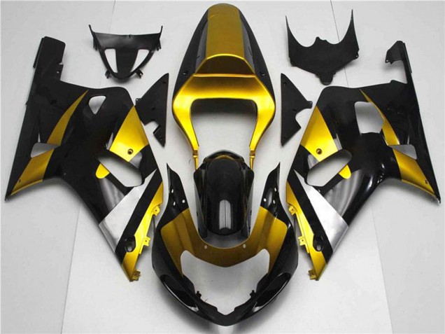 Carenados Moto Suzuki GSXR 600/750 2001-2003 - Oro Plata Negro Brillante