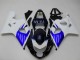 Carenado Moto Suzuki GSXR 600/750 2004-2005 - Blanco Azul Negro